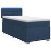 vidaXL Boxspring &aacute;gy matraccal &eacute;s LED-del K&eacute;k 100 x 200 cm Sz&ouml;vet