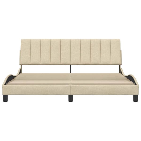 vidaXL kr&eacute;msz&iacute;nű sz&ouml;vet &aacute;gykeret matrac n&eacute;lk&uuml;l Hanko 180 x 200 cm