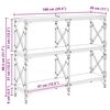 vidaXL Konzolasztal &Ouml;reg fa 100 x 28 x 80,5 cm Faanyag