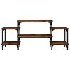vidaXL füstös tölgy színű szerelt fa TV-szekrény 117x35x52 cm