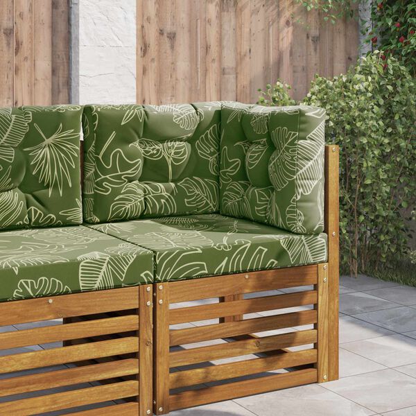 vidaXL K&uuml;lt&eacute;ri kanap&eacute; p&aacute;rna 3 pcs Lev&eacute;lminta Poli&eacute;szter