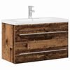 vidaXL F&uuml;rdőszobai mosd&oacute;szekr&eacute;ny fi&oacute;kkal &Ouml;reg fa 80 x 38,5 x 48 cm