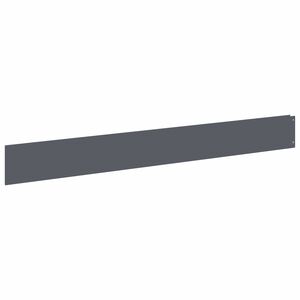 vidaXL Fűszeg&eacute;lyez&eacute;s 10 db 100 x 12 cm Ac&eacute;l Antracitsz&uuml;rke