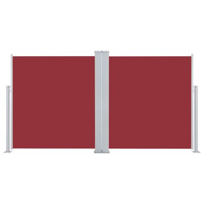 vidaXL piros behúzható oldalsó napellenző 170 x 600 cm