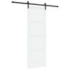 vidaXL Cs&uacute;sz&oacute; ajt&oacute; Feh&eacute;r &eacute;s Fekete 83 x 232 cm T&ouml;m&ouml;r Fenyőfa