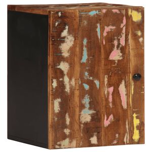 vidaXL t&ouml;m&ouml;r &uacute;jrahasznos&iacute;tott fa fali f&uuml;rdőszobaszekr&eacute;ny 38x33x48 cm