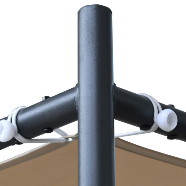 vidaXL b&eacute;zs pavilon ferde tetővel 400 x 400 x 270 cm 180 g/m&sup2;