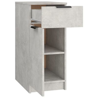 vidaXL betonszürke szerelt fa íróasztalszekrény 33,5 x 50 x 75 cm