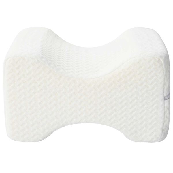 vidaXL Knee Pillow Feh&eacute;r Mem&oacute;riahab &eacute;s Poli&eacute;szter 26 x 21,5 x 15 cm