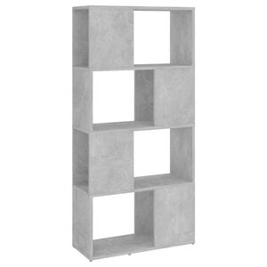 vidaXL betonsz&uuml;rke t&eacute;relv&aacute;laszt&oacute; k&ouml;nyvszekr&eacute;ny 60 x 24 x 124,5 cm