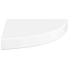 vidaXL 2 db magasf&eacute;nyű feh&eacute;r MDF lebegő sarokpolc 25 x 25 x 3,8 cm