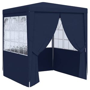 vidaXL k&eacute;k rendezv&eacute;nys&aacute;tor oldalfalakkal 2,5 x 2,5 m 90 g/m&sup2;