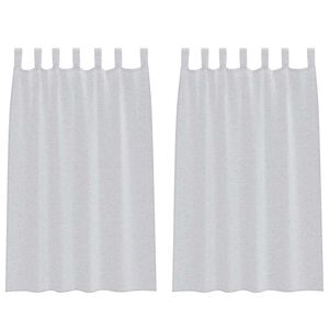 vidaXL Voile F&uuml;gg&ouml;ny 2 db Vil&aacute;gossz&uuml;rke 175 x 140 cm Poli&eacute;szter