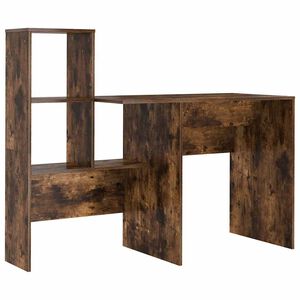 vidaXL Asztal F&uuml;st&ouml;lt t&ouml;lgy Szerelt Fa 131,5 x 50 x 106,5 cm