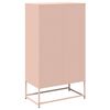 vidaXL Highboard rózsaszín 68x39x123 cm Acél