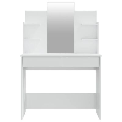 vidaXL magasfényű fehér fésülködőasztal-szett 96 x 40 x 142 cm