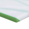 vidaXL Matrac topper Feh&eacute;r &eacute;s Z&ouml;ld 80 x 200 cm Jacquard Sz&ouml;vet
