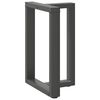 vidaXL 2 db antracitszürke, T-alakú acél étkezőasztal láb 50x35x(72-73) cm