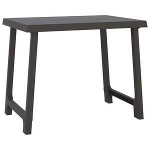 vidaXL antracitsz&uuml;rke fa hat&aacute;s&uacute; PP kempingasztal 79x56x64 cm