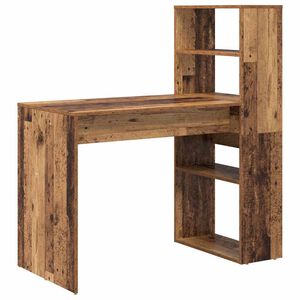 vidaXL Asztal &Ouml;reg fa Szerelt Fa 113 x 54 x 120 cm