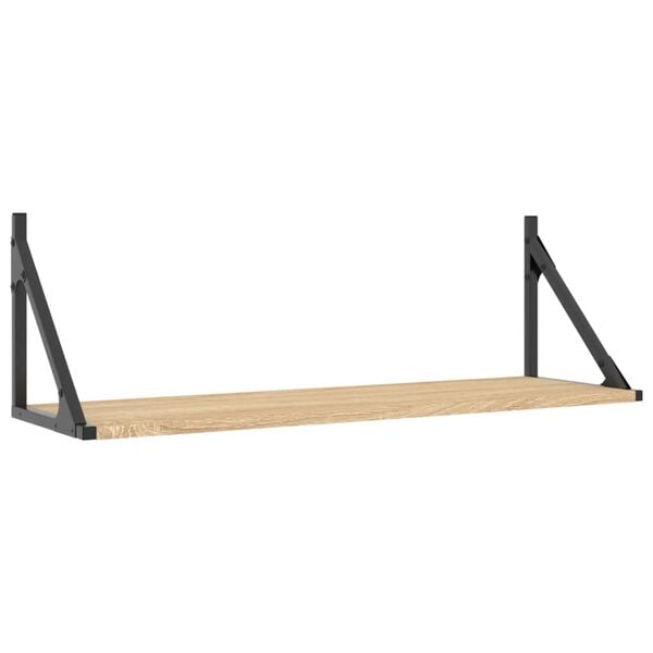 vidaXL 2 db sonoma t&ouml;lgyfa fali polc 80 x 25 x 25,5 cm