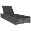 vidaXL Napoz&oacute; Sz&uuml;rke 200.5 x 70 x 75 cm polirattan