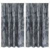 vidaXL B&aacute;rsonyf&uuml;gg&ouml;ny&ouml;k 2 db Ez&uuml;st Sz&uuml;rke 140 x 140 cm B&aacute;rsony