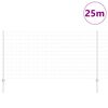 vidaXL Ker&iacute;t&eacute;s oszlopokkal Ez&uuml;st 1,2 x 25 m Ac&eacute;l