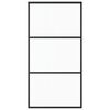 vidaXL ESG üveg és alumínium tolóajtó fémszerelvény-szettel 102x205 cm