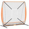 vidaXL Baseball gyakorlóháló Fekete 180 x 59.5 x 152.5 cm Poliészter