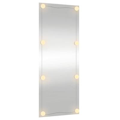 vidaXL téglalap alakú üveg falitükör LED fényekkel 40 x 100 cm