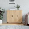 vidaXL sonoma t&ouml;lgy sz&iacute;nű szerelt fa t&aacute;lal&oacute;szekr&eacute;ny 90 x 34 x 80 cm