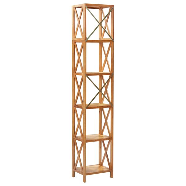 vidaXL 6 szintes t&ouml;m&ouml;r t&ouml;lgyfa polc 40 x 30 x 205 cm