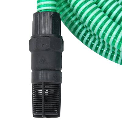 vidaXL zöld szívótömlő PVC csatlakozókkal 7 m 22 mm