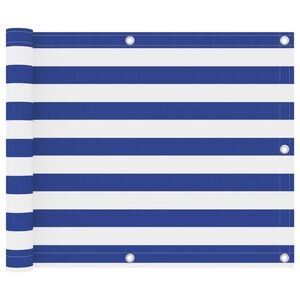 vidaXL feh&eacute;r-k&eacute;k oxford-sz&ouml;vet erk&eacute;lyparav&aacute;n 75 x 300 cm