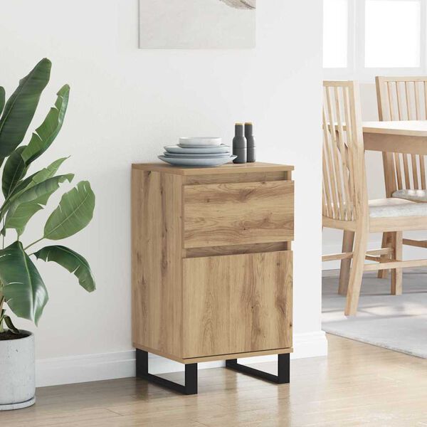 vidaXL Sz&eacute;f fi&oacute;kkal k&eacute;zműves t&ouml;lgy 35 x 40 x 70 cm Faanyag