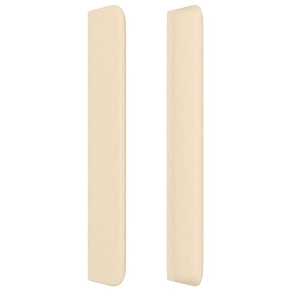 vidaXL kr&eacute;msz&iacute;nű sz&ouml;vet fejt&aacute;mla sz&aacute;rnyakkal 147x16x118/128 cm