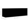 vidaXL 2 részes fekete szerelt fa TV-szekrényszett