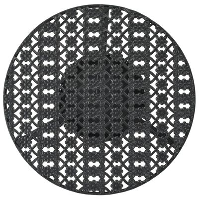 vidaXL fekete fém bisztróasztal 40 x 70 cm