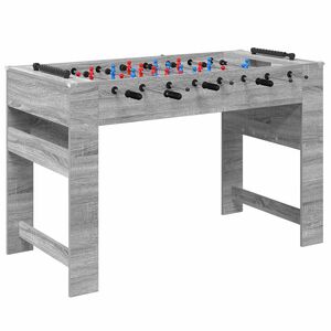 vidaXL Foci Asztal Sz&uuml;rke Sonoma 125 x 60,5 x 80 cm Szerelt Fa