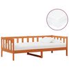 vidaXL Nappali &aacute;gy matracmal Wax Barna &eacute;s Feh&eacute;r 90 x 200 cm