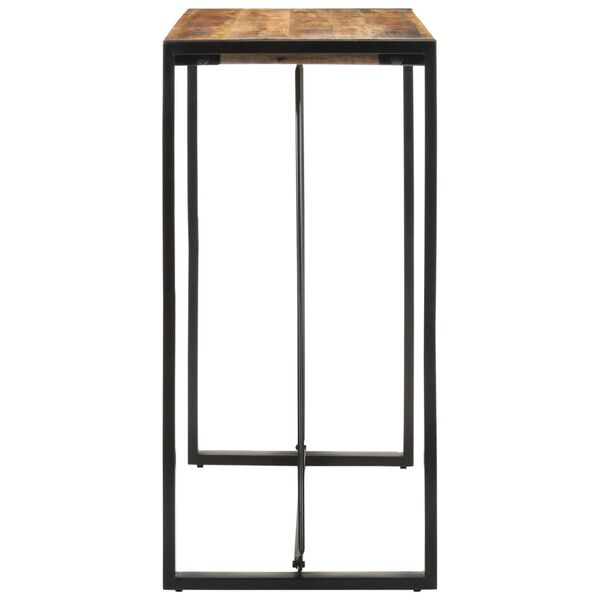 vidaXL t&ouml;m&ouml;r nyers mang&oacute;fa b&aacute;rasztal 110x55x110 cm