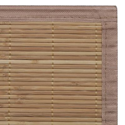 Négyszögletes barna bambusz szőnyeg 120 x 180 cm