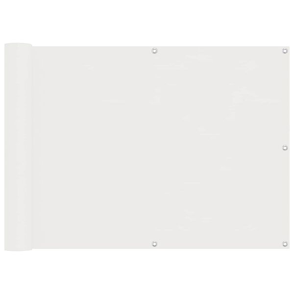 vidaXL Erk&eacute;ly Sz&uacute;nyogh&aacute;l&oacute; Feh&eacute;r 75 x 200 cm PU bevonatos oxford alu