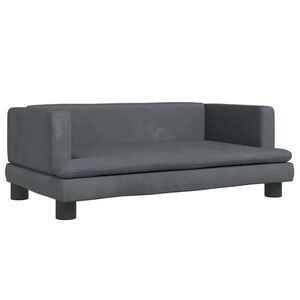 vidaXL s&ouml;t&eacute;tsz&uuml;rke b&aacute;rsony gyerekkanap&eacute; 80 x 45 x 30 cm