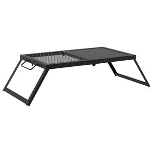 vidaXL &Ouml;sszecsukhat&oacute; Kemping Grill Fekete 31,5 x 26,5 x 4 cm
