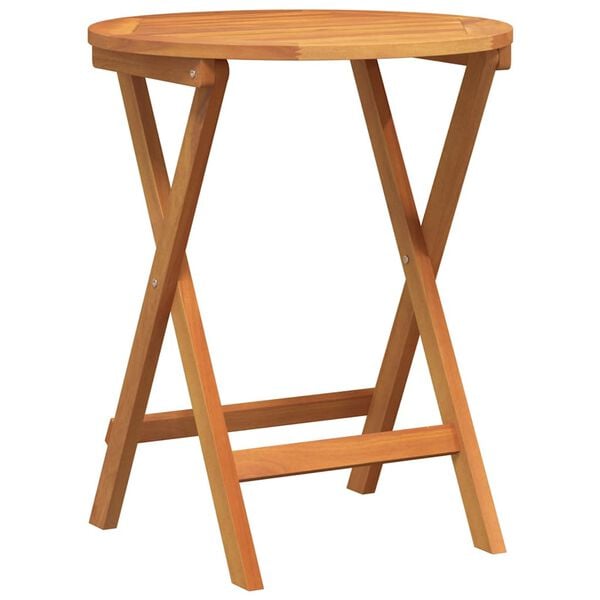 vidaXL Kerti Asztal Term&eacute;szetes 60 x 60 x 72 cm T&ouml;m&ouml;r Ak&aacute;cfa