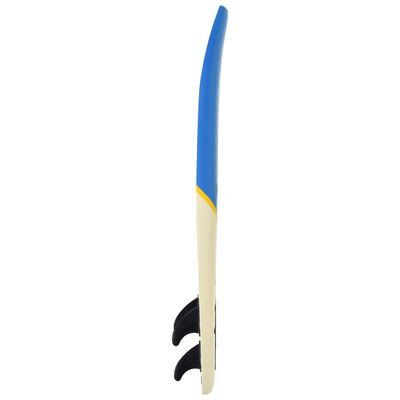 vidaXL kék-krémszínű szörfdeszka, 170 cm