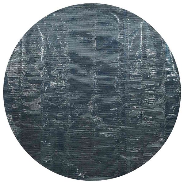 vidaXL fekete &eacute;s k&eacute;k napelemes lebegő PE medencef&oacute;lia 210 cm