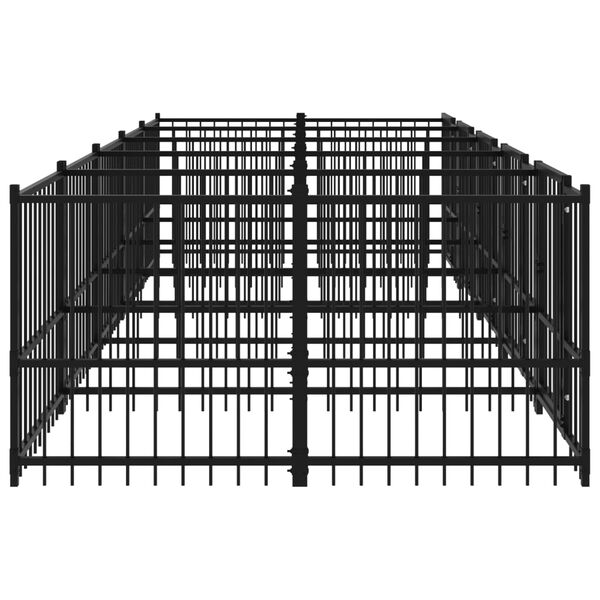 vidaXL ac&eacute;l k&uuml;lt&eacute;ri kutyakennel 9,38 m&sup2;